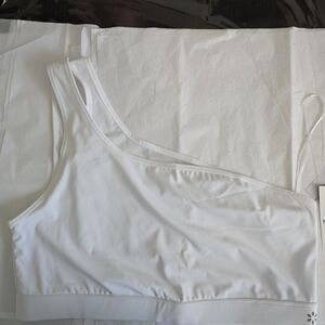 Nine West White One-Shoulder Tank Top